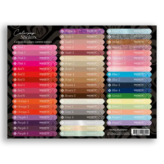 Colorpop Stickervel Gelpolish 600009 t/m 600063