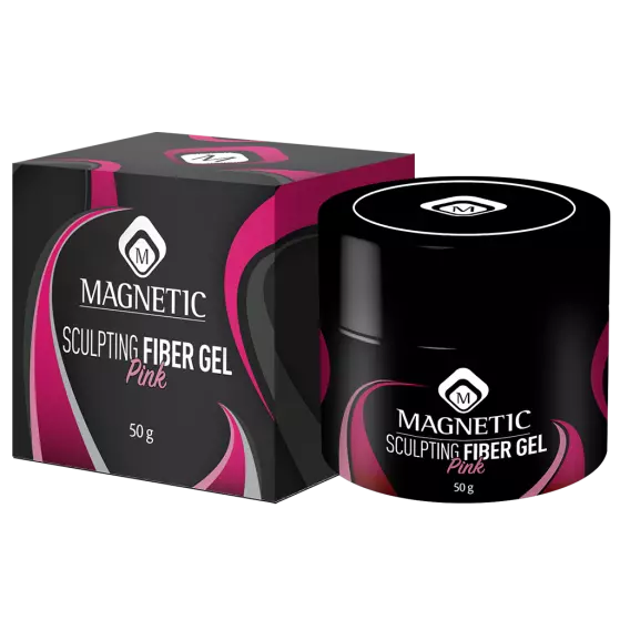 Magnetic Sculpting Fiber Gel Pink 50g