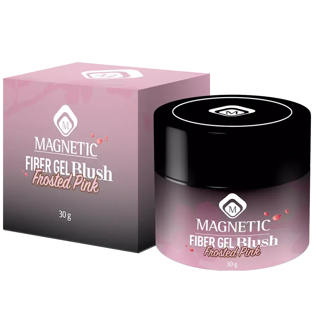 Magnetic Fiber Gel Blush Frosted Pink 30 gr TPO FREE