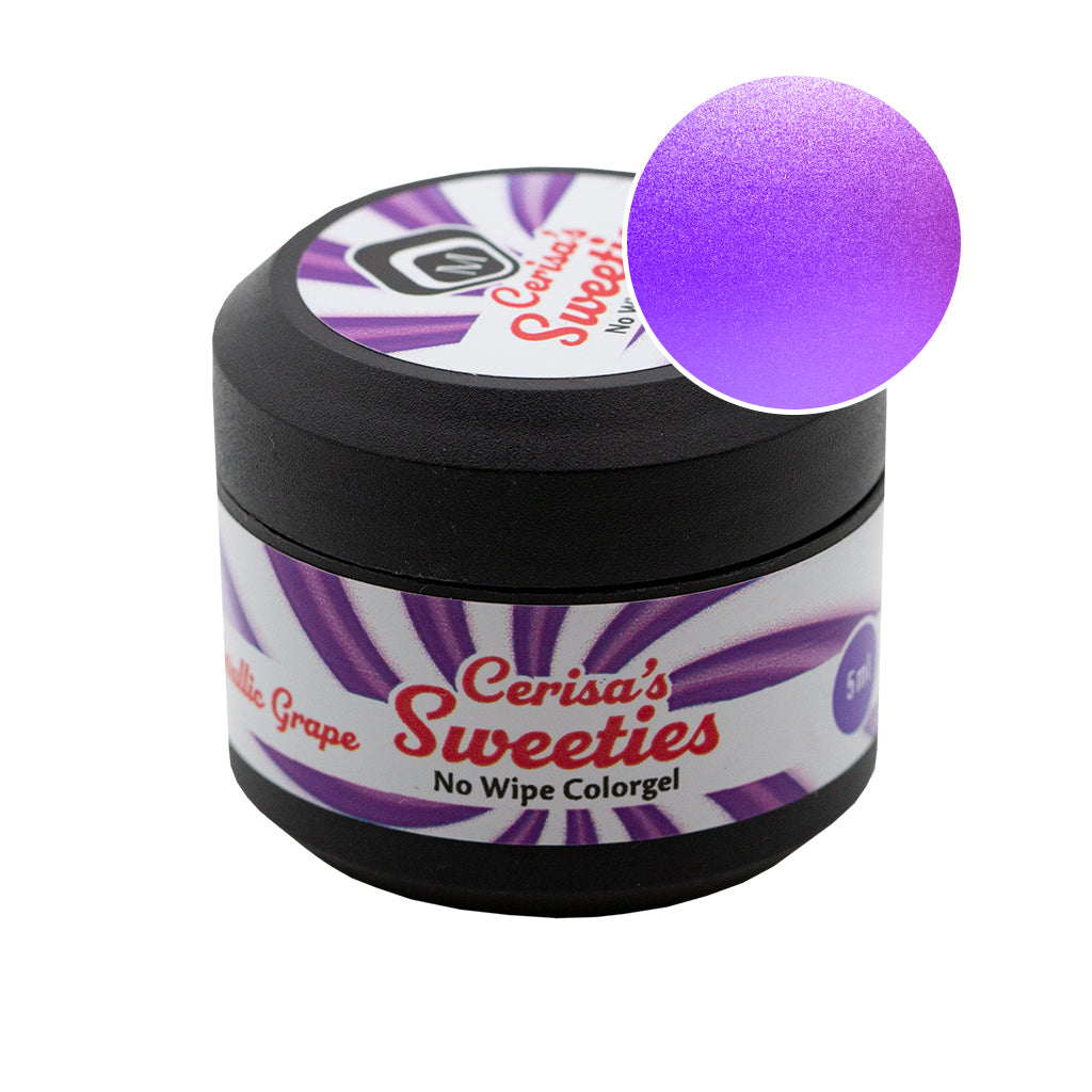 Cerisa Sweeties No Wipe Color Gel Metallic Grape