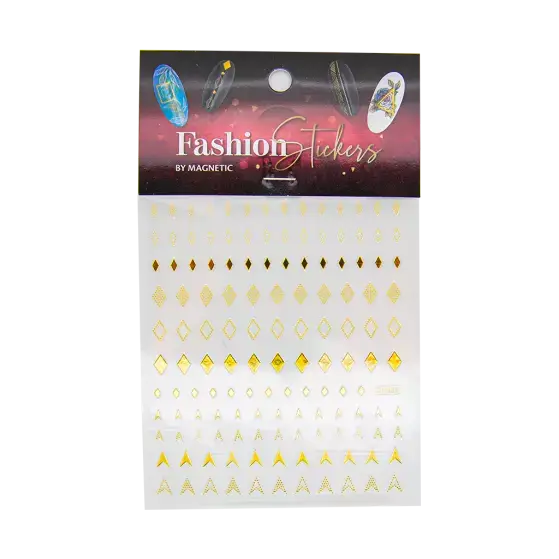 Fashion Sticker Diamond Gold