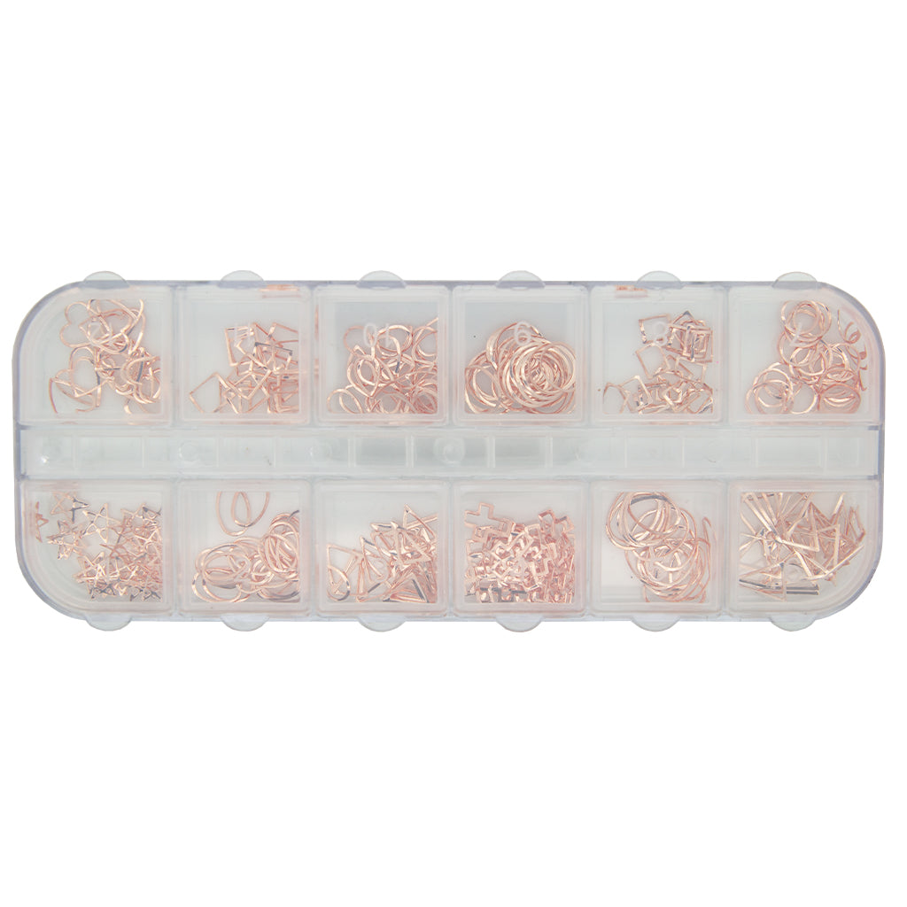 Inlay Abstract Jewels Rose Gold