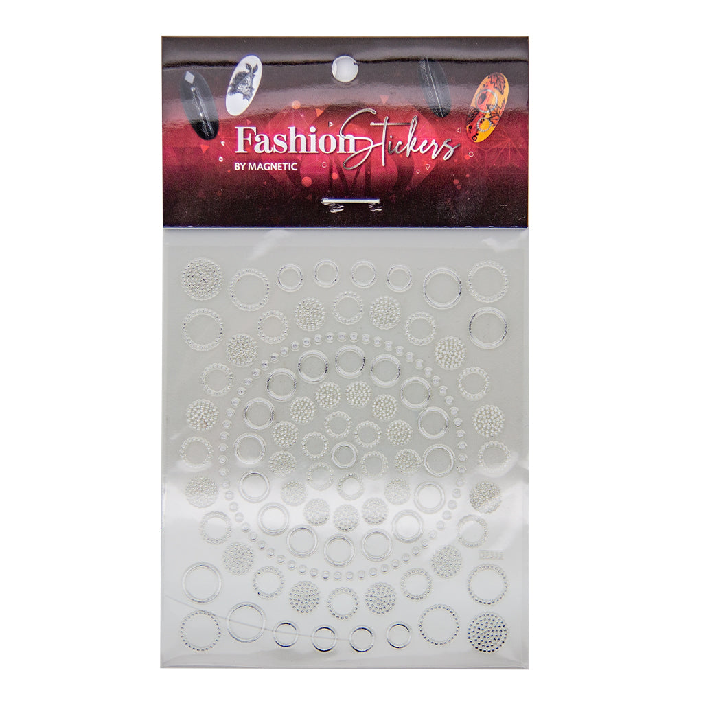 Fashion Stickers Silver - Circles