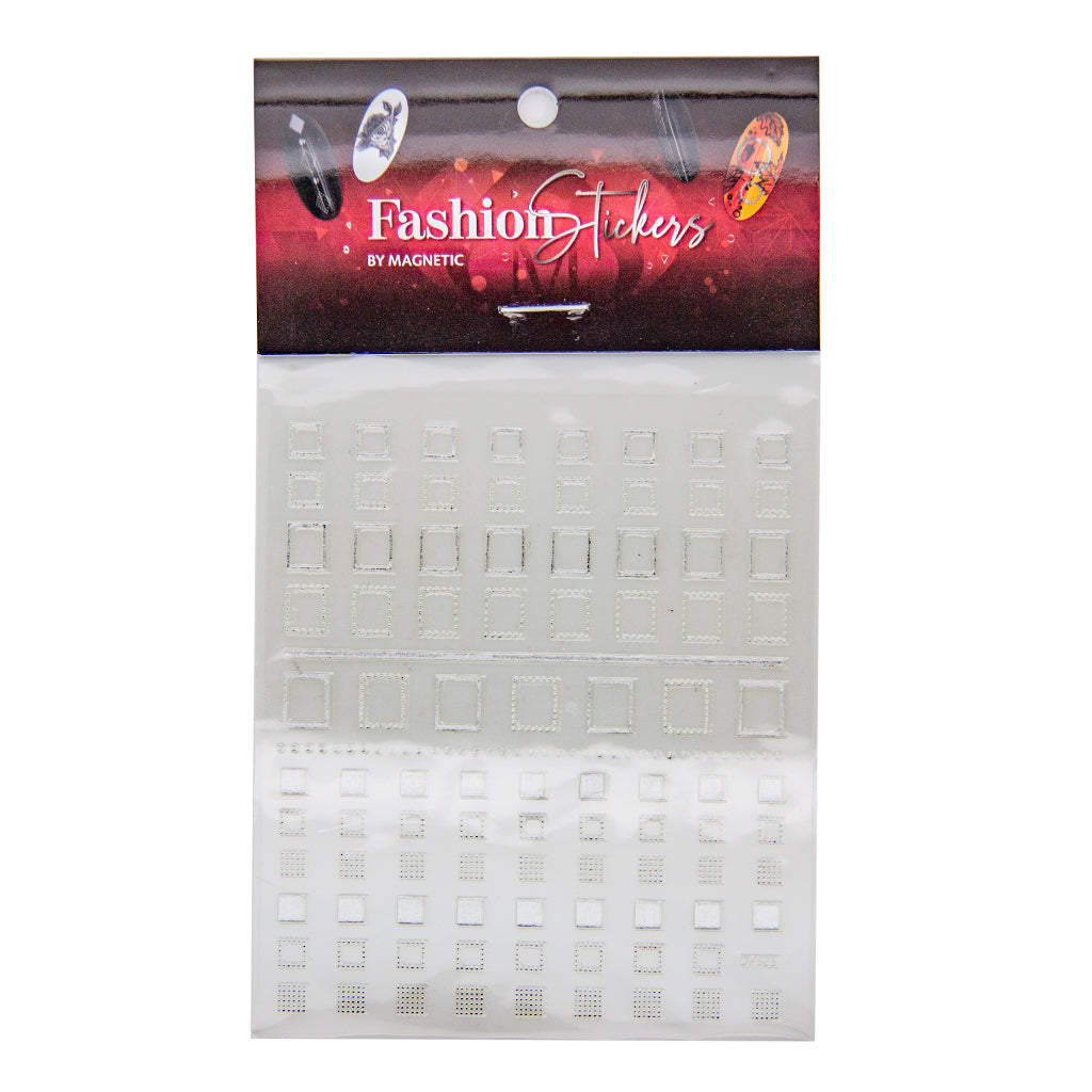 Fashion Stickers Silver - Square