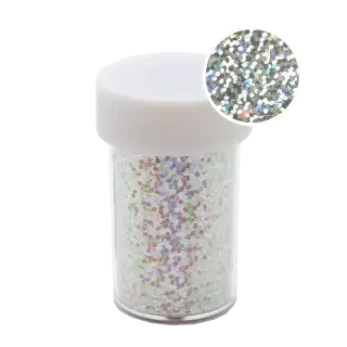 Transferfoil Roll Holographic Silver Confetti