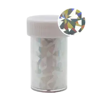 Transfer Foil Roll Holographic Silver Flakes