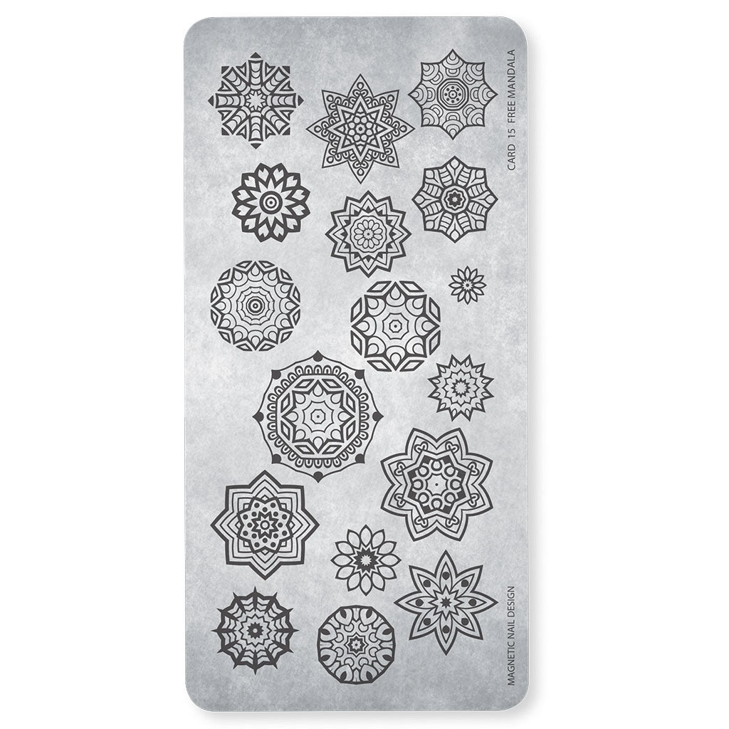 Stamping Plate 15 Free Mandala