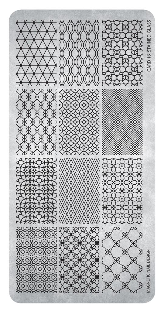 Stamping Plate 16 Stained Glass