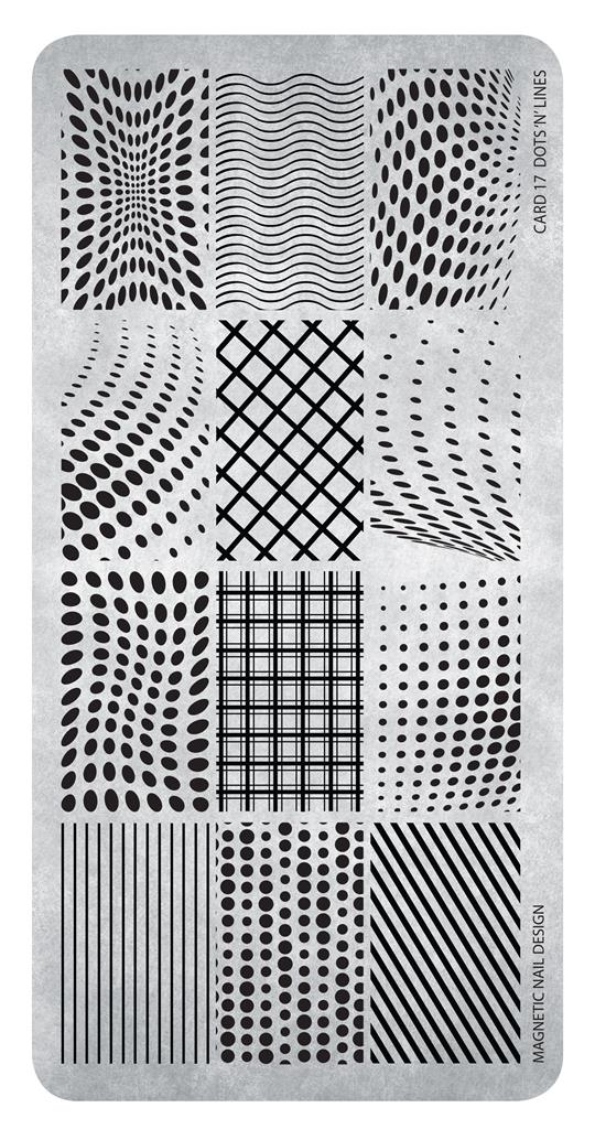 Stamping Plate 17 Dots and Lines