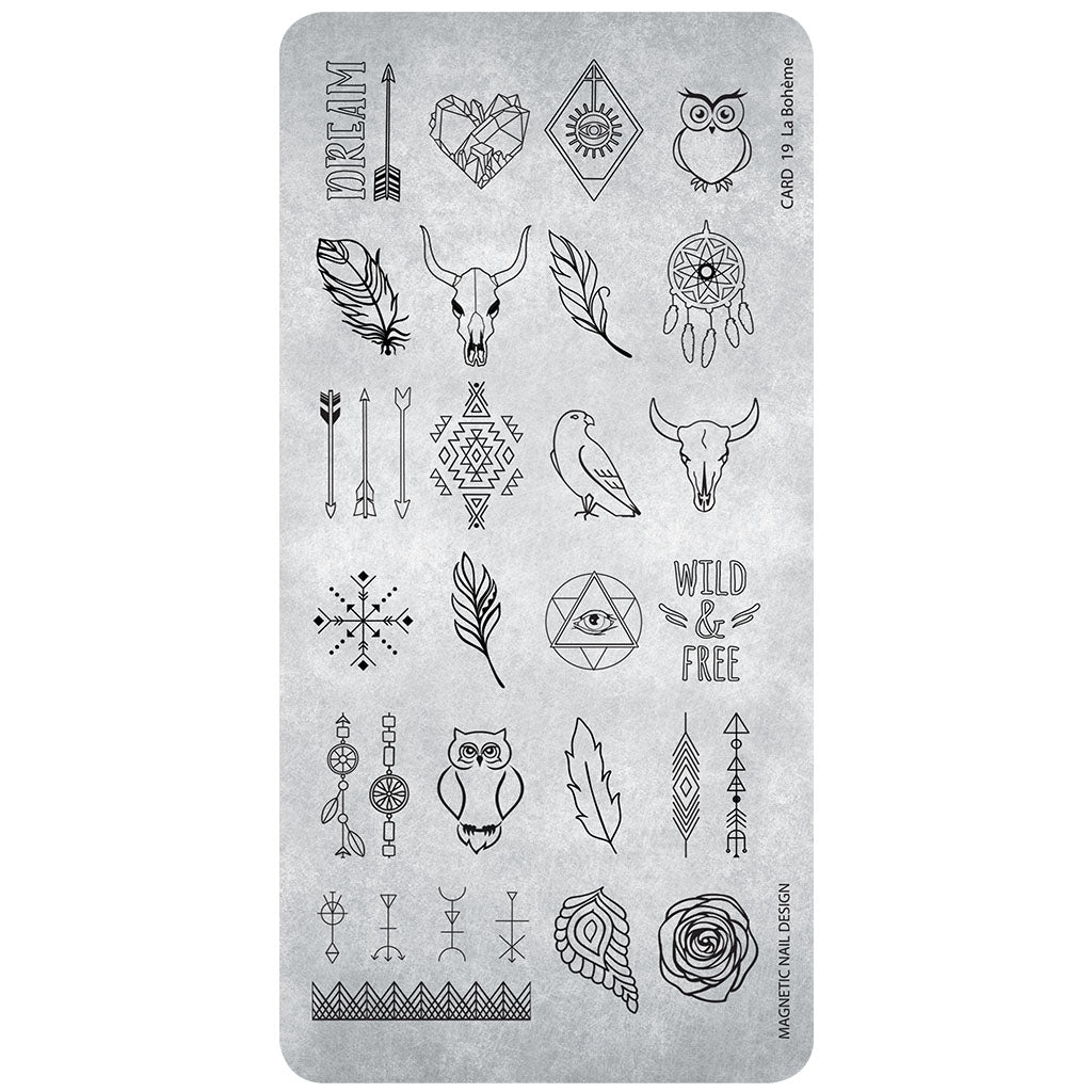 Stamping Plate 19 La Boheme