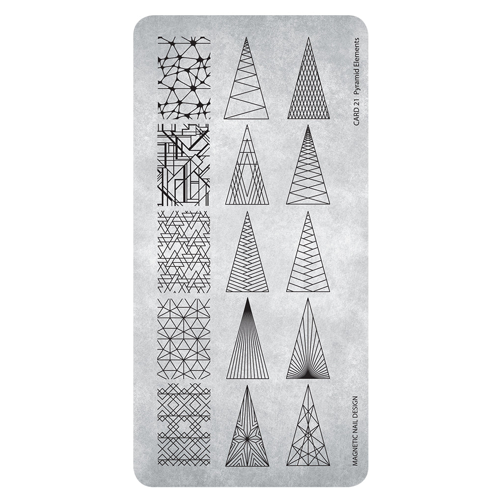 Stamping Plate 21 Pyramid Elements