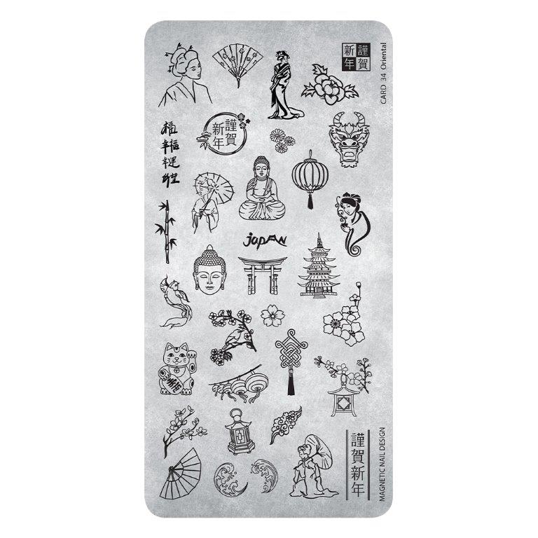 STAMPING PLATE 34 ORIENTAL