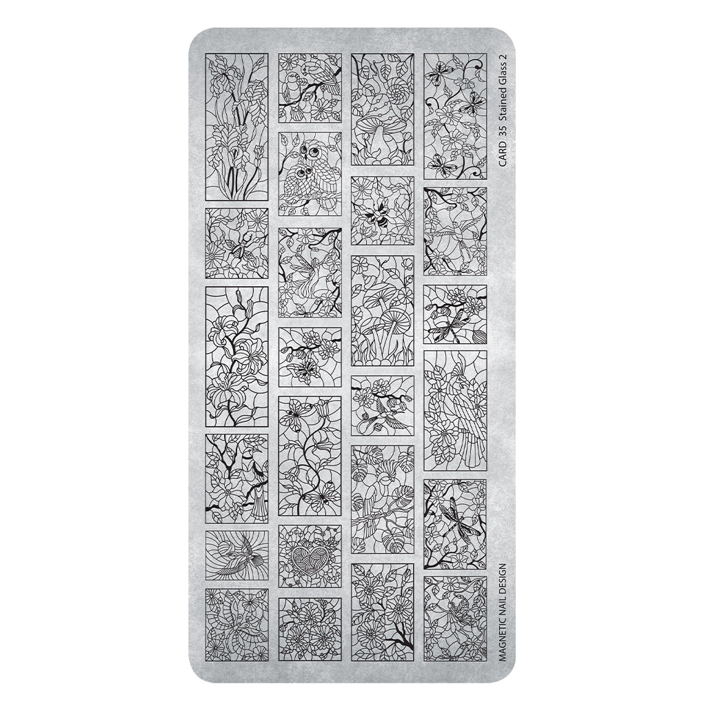 Stamping Plate 35 Stained Glass 2