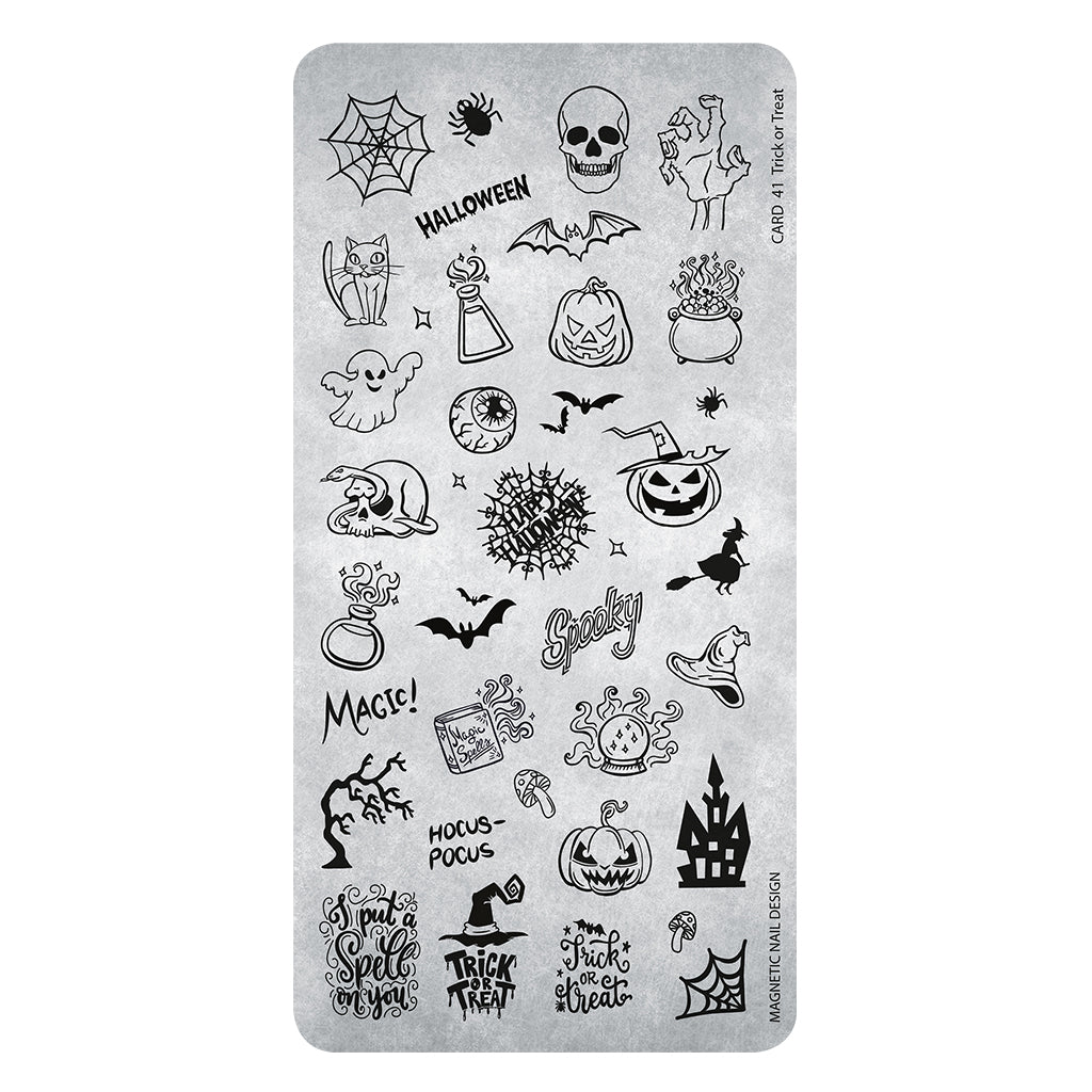 STAMPING PLATE 41 TRICK OR TREAT