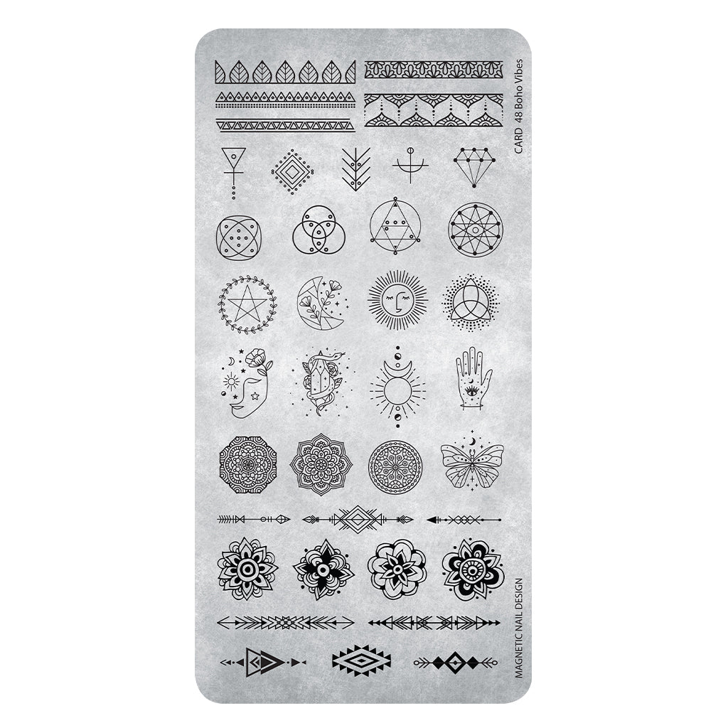 Stamping Plate Boho Vibes