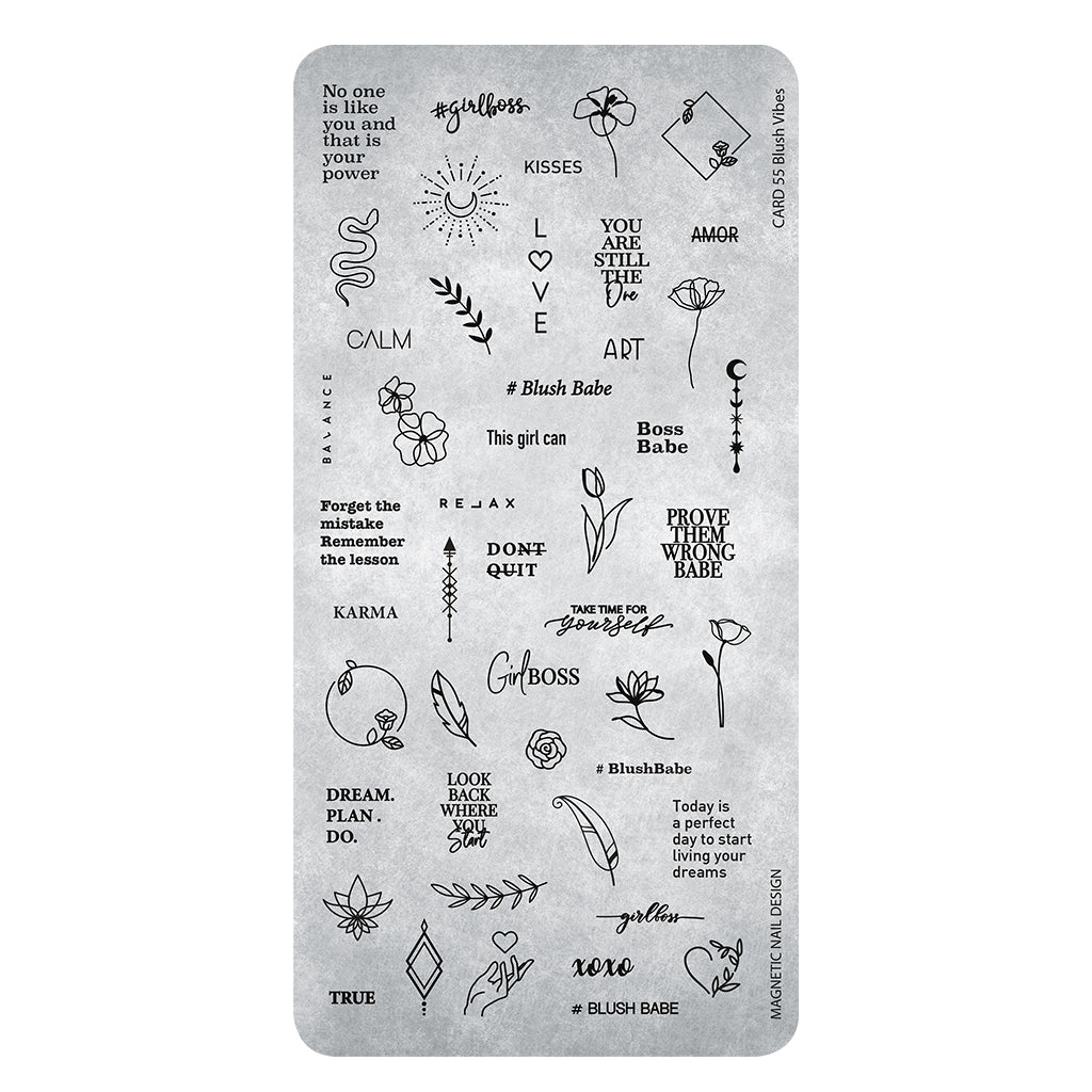 Stamping Plates 55 Blush Vibes