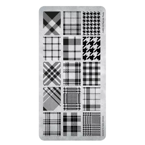 Stamping Plate 59 Pied de Poule