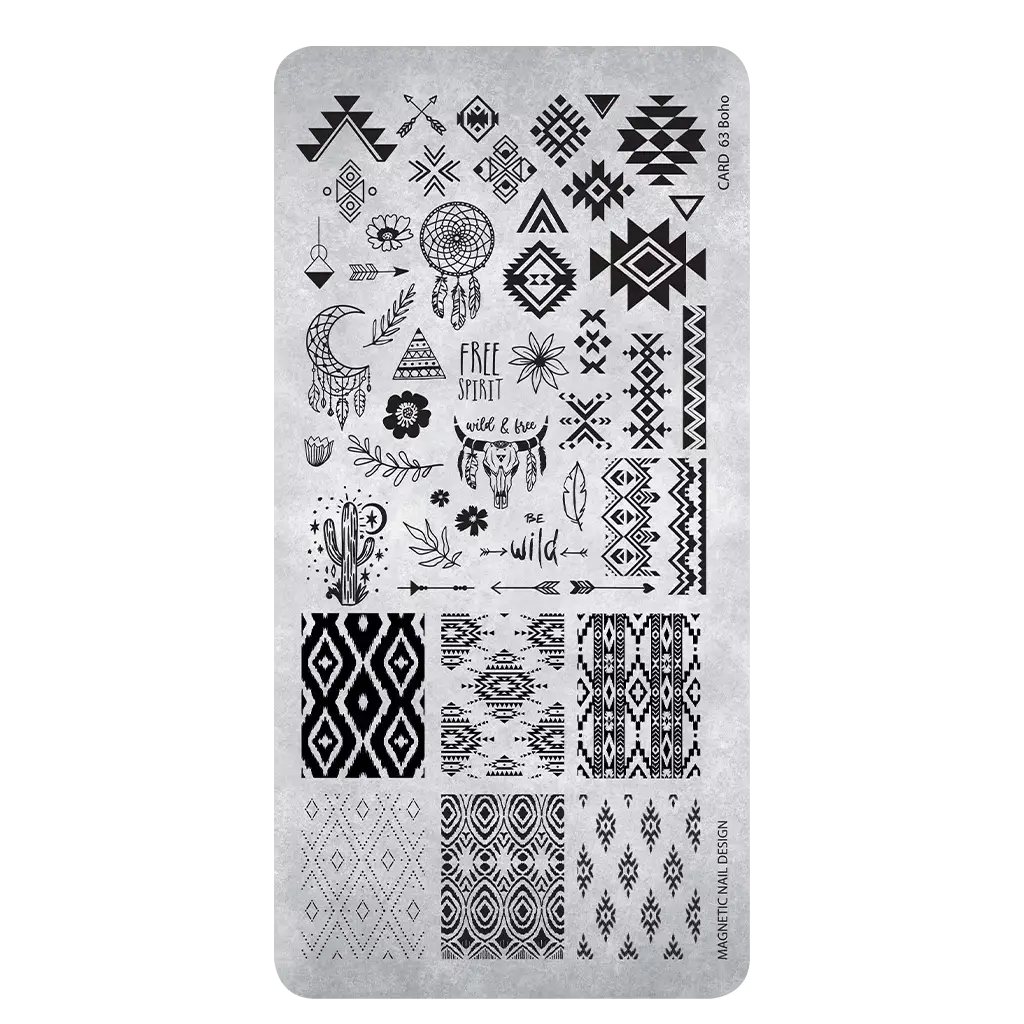 Stampingplate 63 Boho