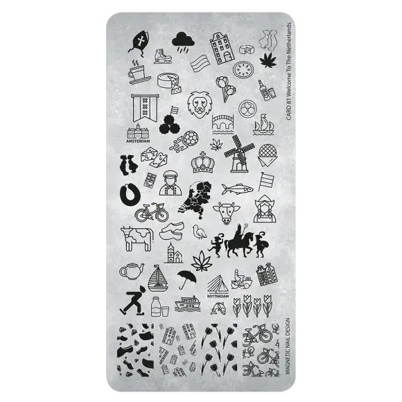 Stampingplate 81 Welcome to the Netherlands