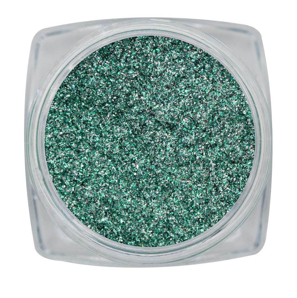 Magnetic Chrome Sparkle Green