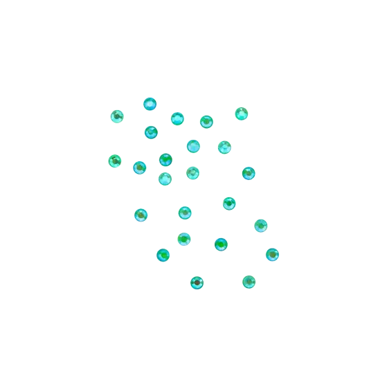 Rhinestones Neon Green 24pcs S