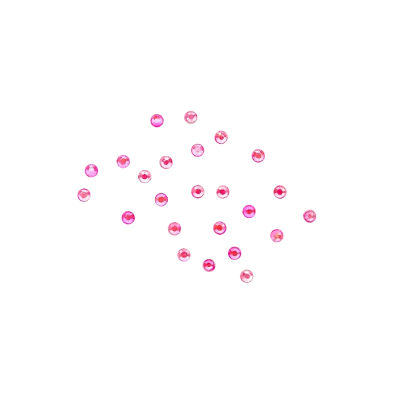Rhinestones Neon Pink 24 pcs S