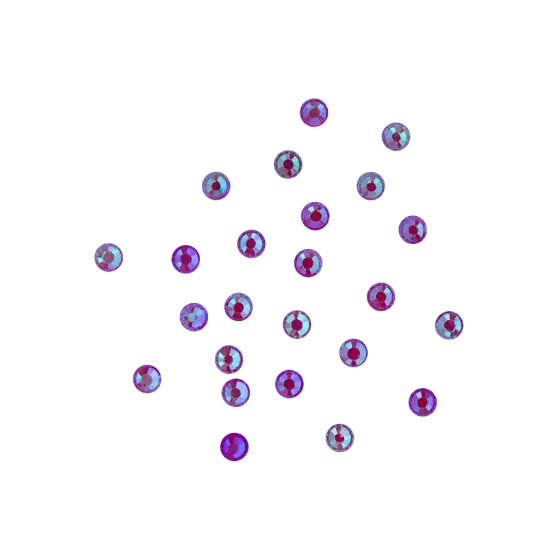 Rhinestones Neon Purple 24 pcs M