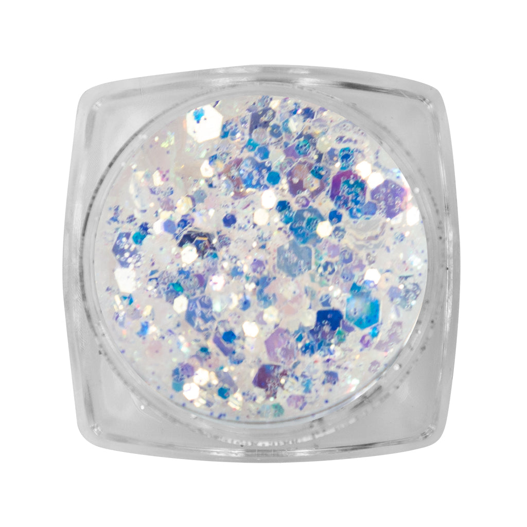 Clear Inlay Silver White