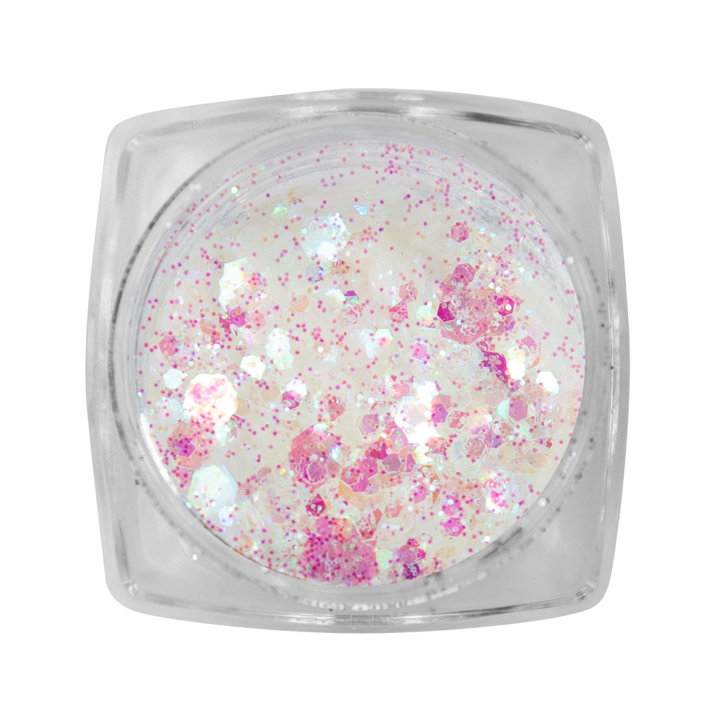 Clear Inlay Pink Green