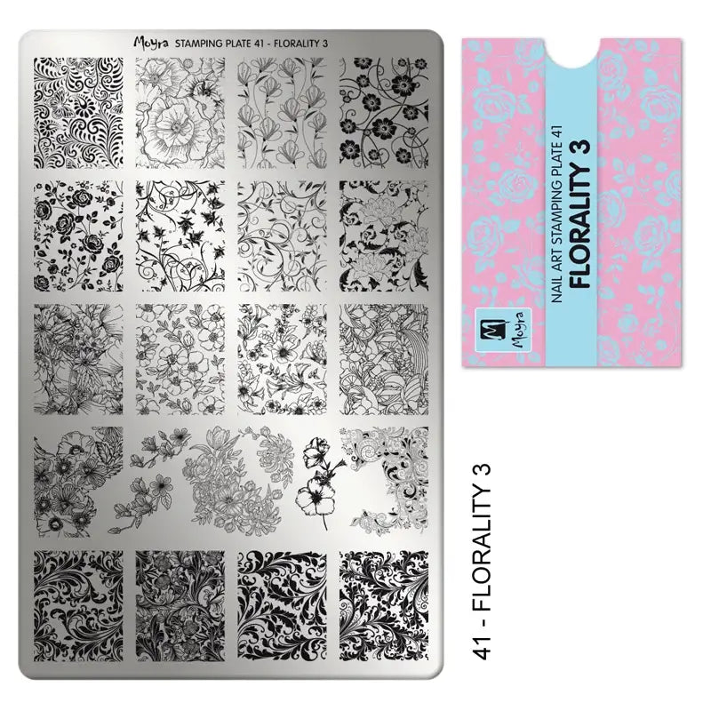 Moyra Stamping Plaat 41 Florality 3