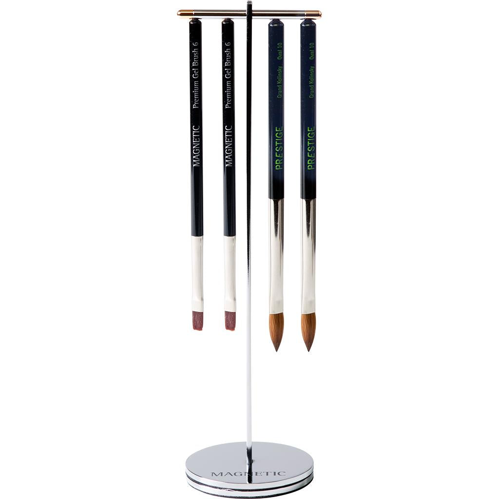 Silver Click On Brush Stand