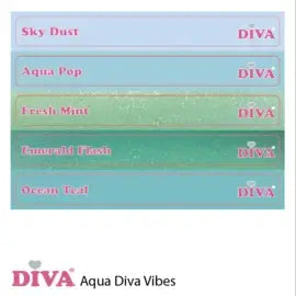DIVA Gellak Aqua Diva Vibes Collection 5x 10 ml #F - met gratis Colorpop Stickers