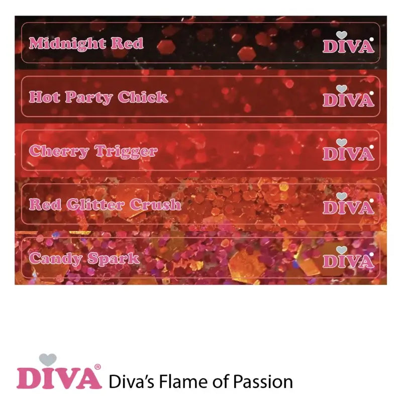 DIVA Gellak Midnight Red 10 ml