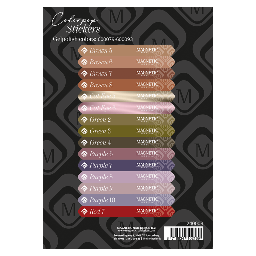 Colorpop Stickervel GP 600079 t/m 600093