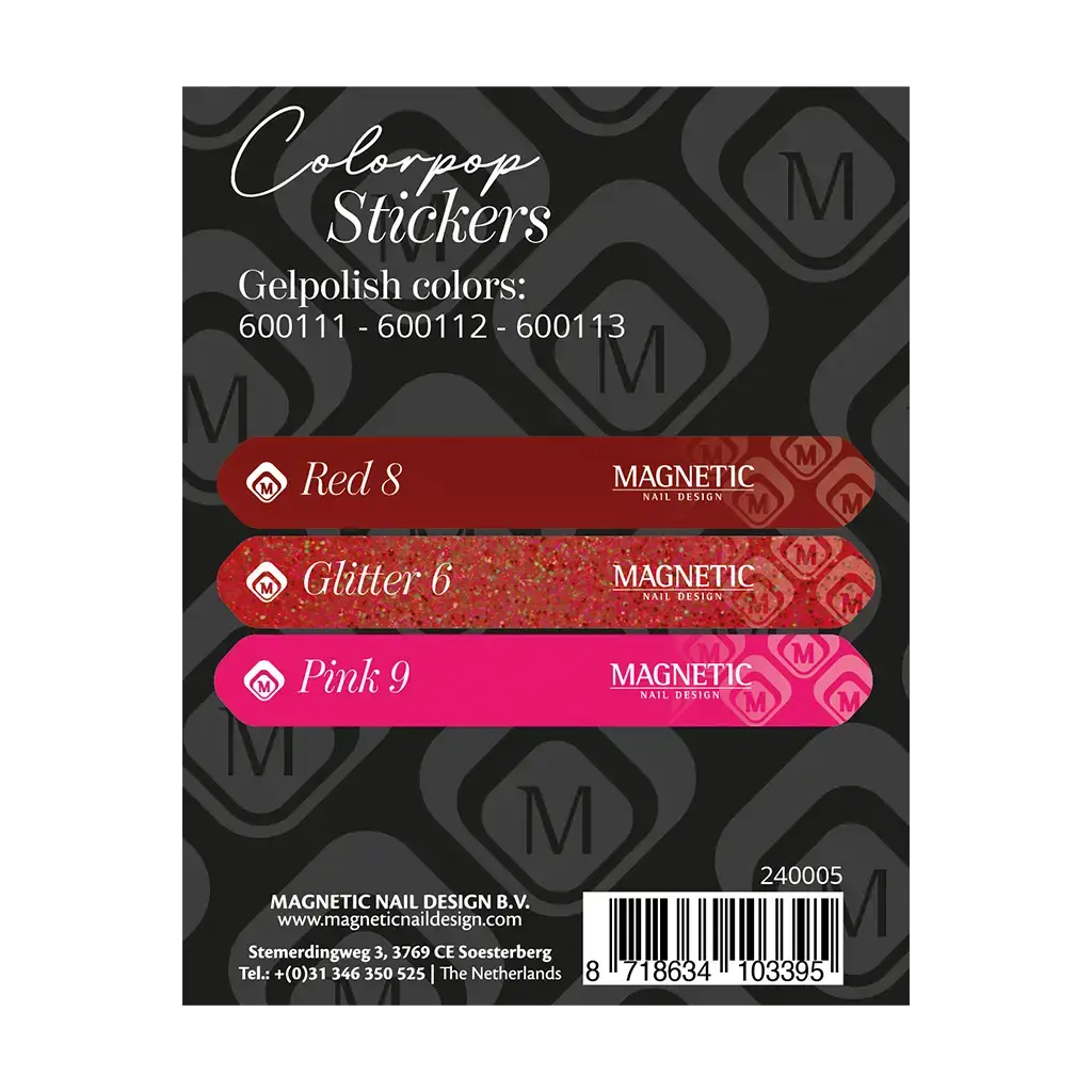 Colorpop Stickervel Gelpolish 600111 t/m 600113