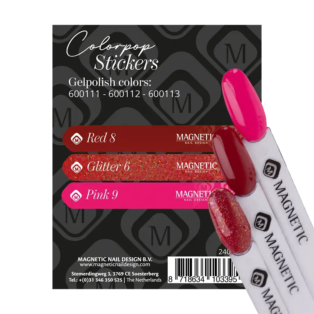 Colorpop Stickervel Gelpolish 600111 t/m 600113
