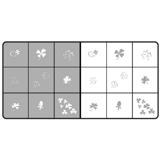 Airnails Stencil Clover