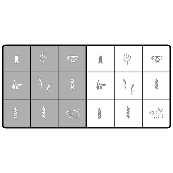 Airnail Stencil Gifts of Autumn