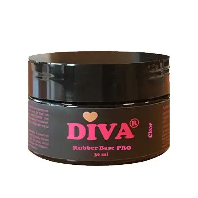 Diva Rubber Basecoat Clear Pot 30 ml Pro