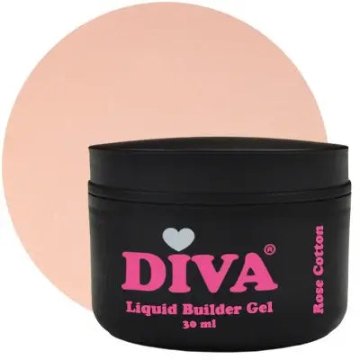 DIVA Liquid Builder Gel Rose Cotton 30 ml