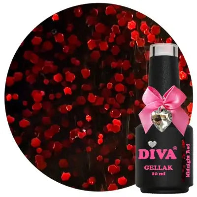 DIVA Gellak Midnight Red 10 ml