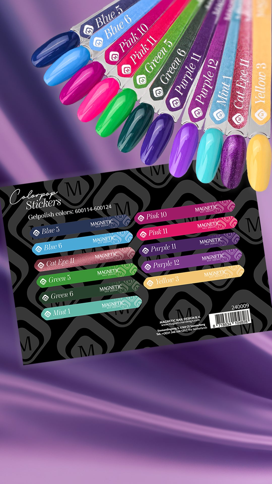Colorpop Stickervel Gelpolish 600114 t/m 600124