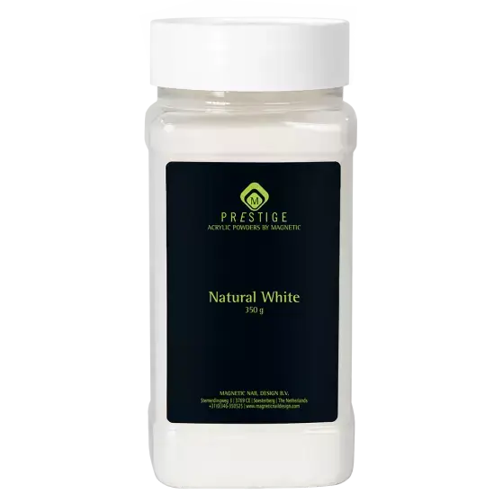 Prestige acrylic powder natural white 350g – nagelpoeder