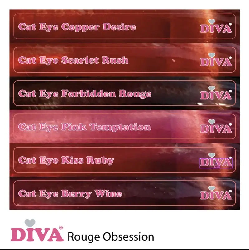 DIVA Gellak Cat Eye Kiss Ruby 10 ml
