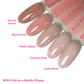 DIVA Gel in a Bottle Classy Collection 5x 15 ml - met gratis Colorpop Stickers