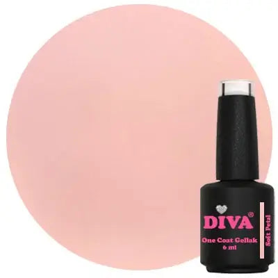 DIVA One Coat Gellak Soft Petal 6 ml