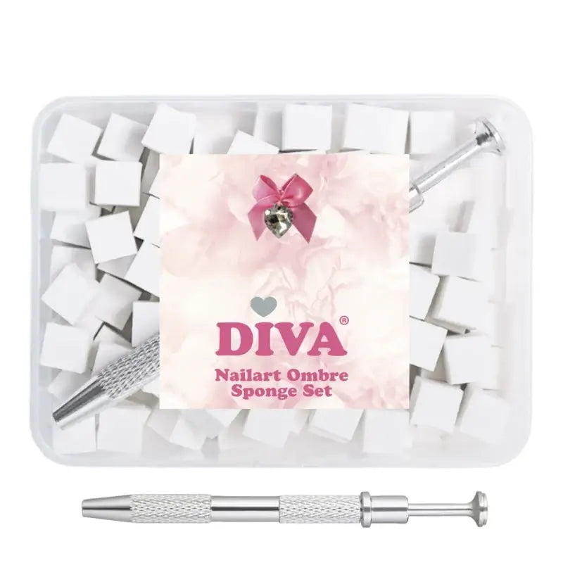 Nail Art Ombre Sponge Set met Tool