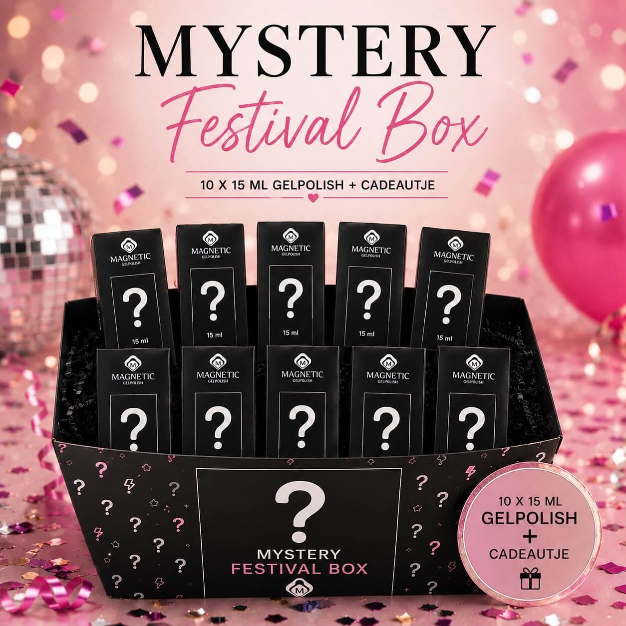 Mysterie Box Festival 10x15 ml inclusief cadeautje