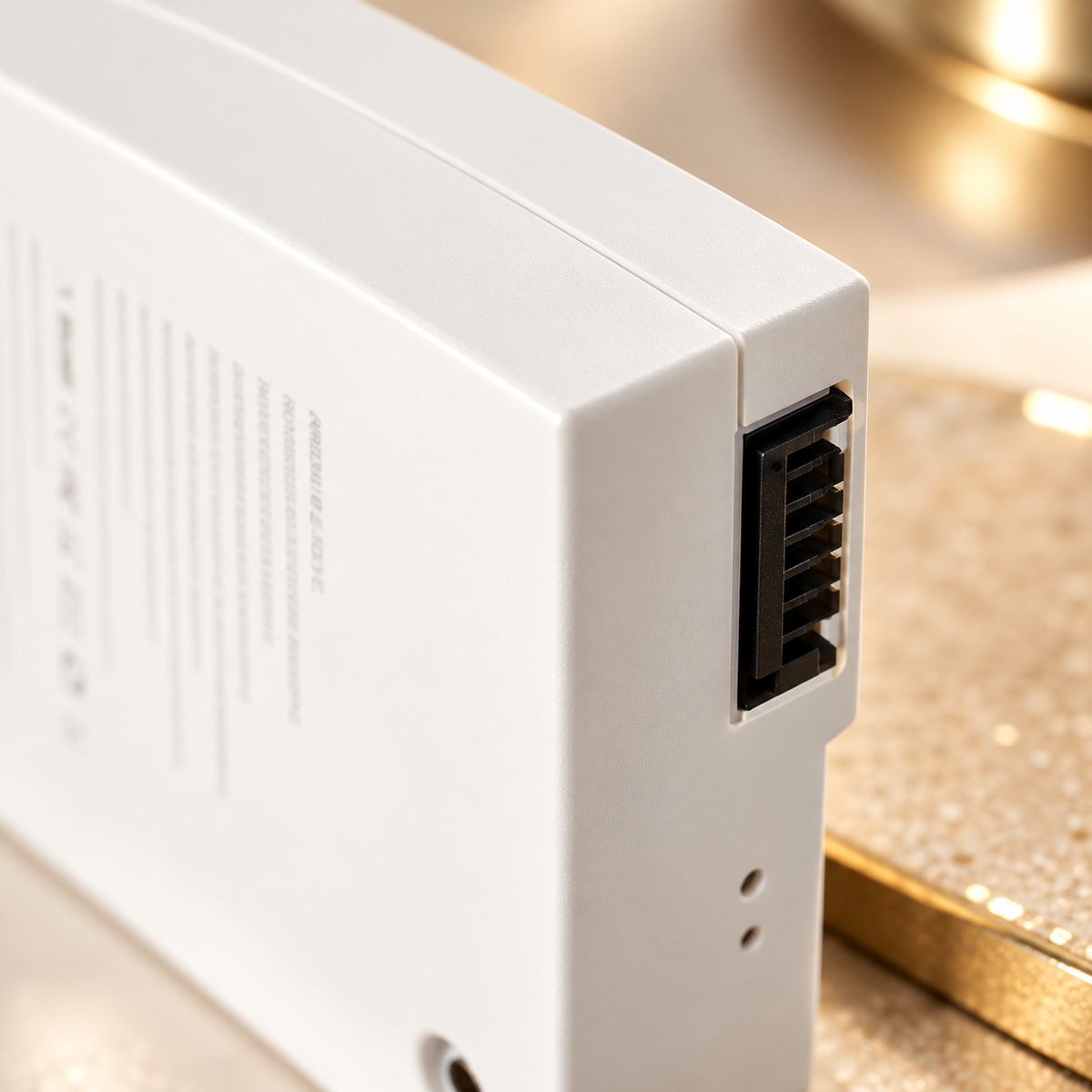 Aansluiting van dichtbij — Accu voor DIVA Diamond & Glamour Dual Wave Lamp 72 Watt