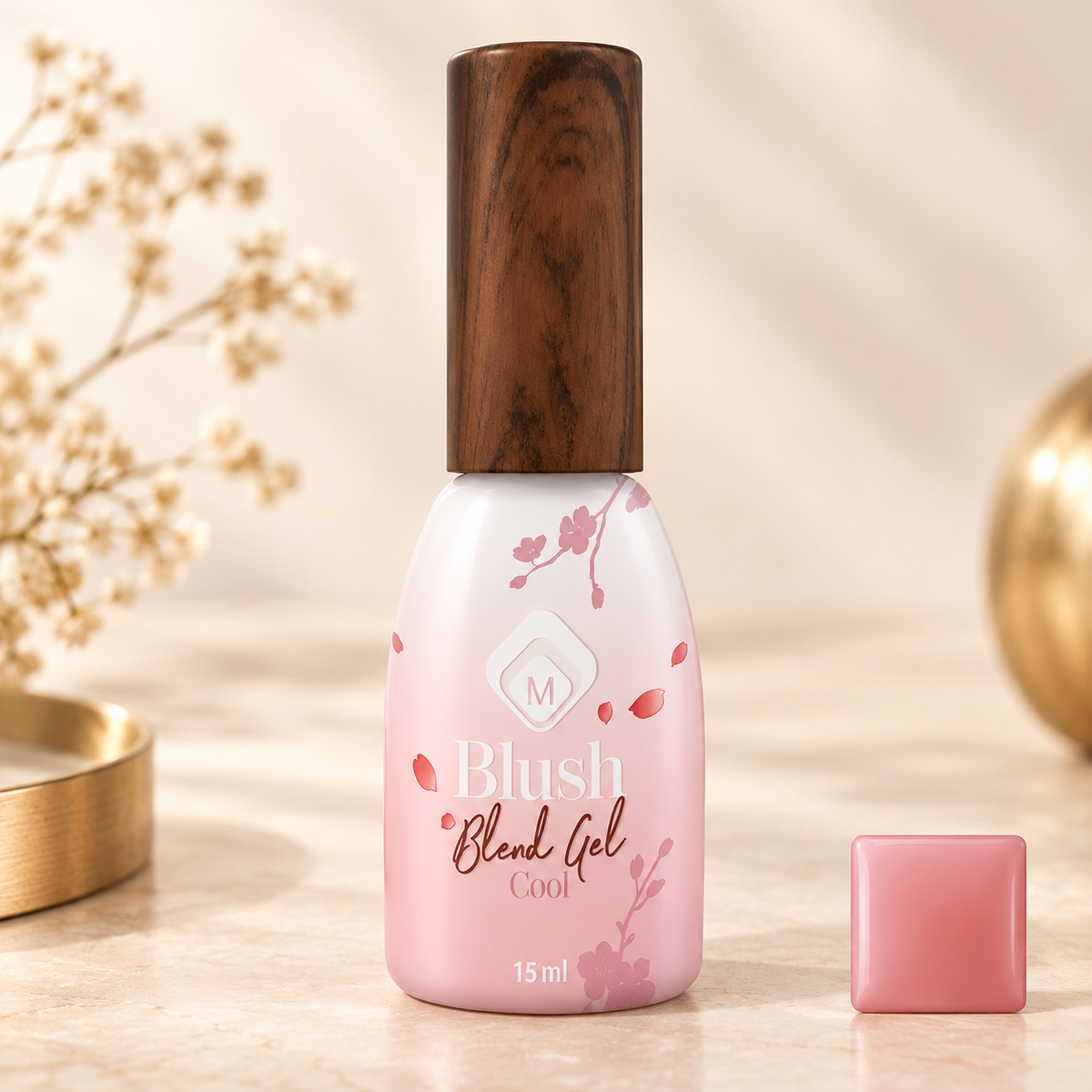 Productfoto met kleurstaal — Blush Blend Gel Cool